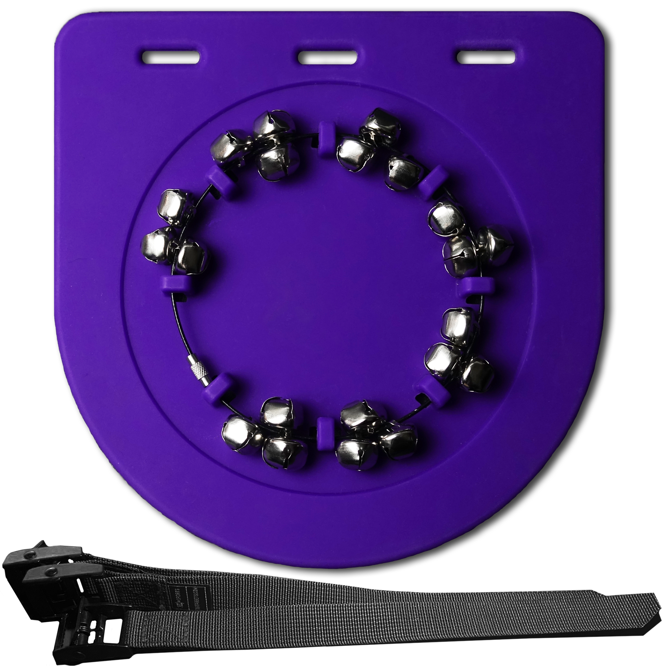 Back view of lacrosse shooting target with audible bells by TIR Targets