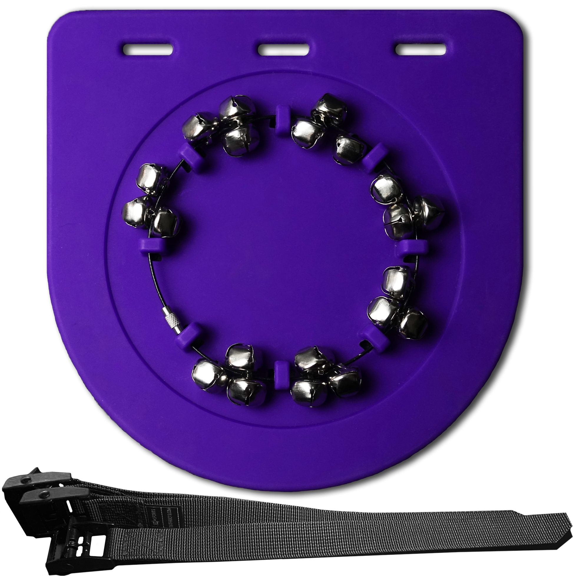 Back view of lacrosse shooting target with audible bells by TIR Targets